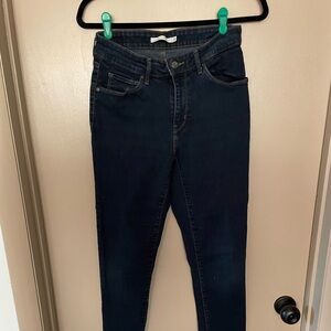 Levi’s Dark Wash Mid Rise Skinny Jeans